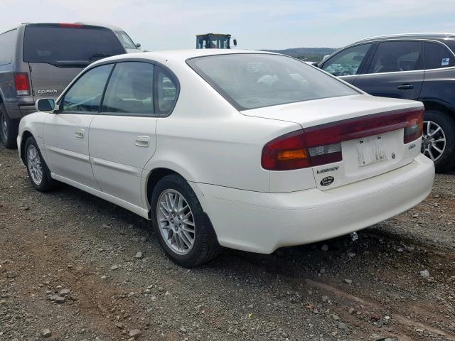 4S3BE625547204733 - 2004 SUBARU LEGACY L S WHITE photo 3