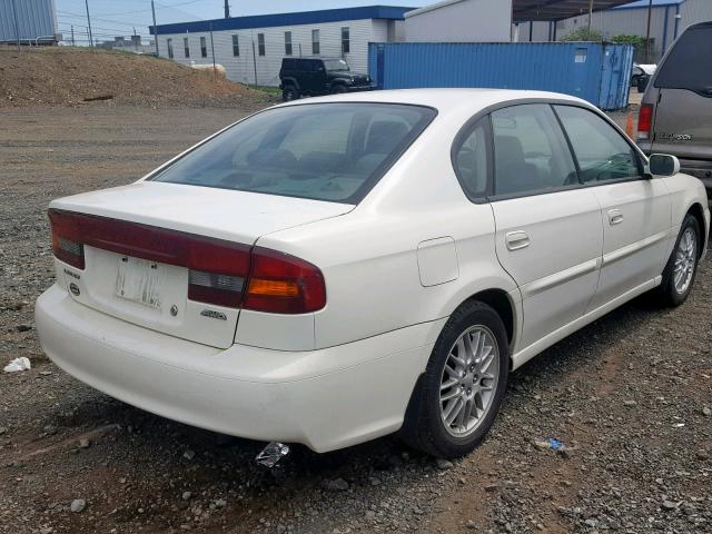 4S3BE625547204733 - 2004 SUBARU LEGACY L S WHITE photo 4