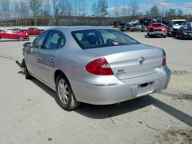 2G4WD562951208521 - 2005 BUICK LACROSSE C SILVER photo 3