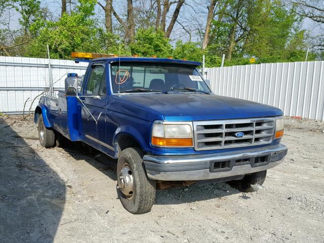 1FDLF47F8VEB06019 - 1997 FORD F SUPER DU BLUE photo 1