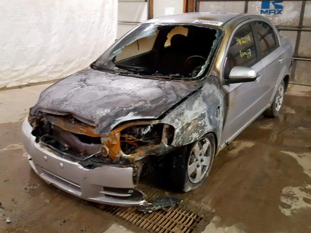 KL1TD56688B101904 - 2008 CHEVROLET AVEO BASE Gümüş foto 2