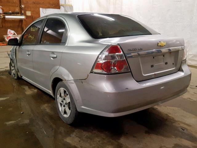 KL1TD56688B101904 - 2008 CHEVROLET AVEO BASE Gümüş foto 3