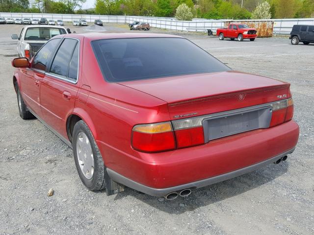 1G6KS54Y0WU930601 - 1998 CADILLAC SEVILLE SL MAROON photo 3