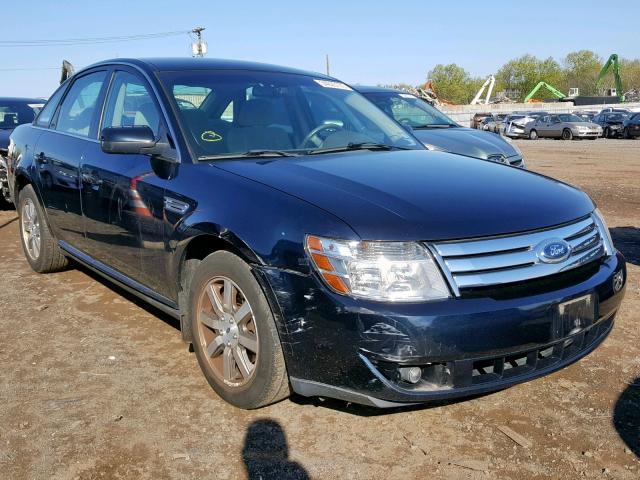 1FAHP24W18G182101 - 2008 FORD TAURUS SEL BLUE photo 1