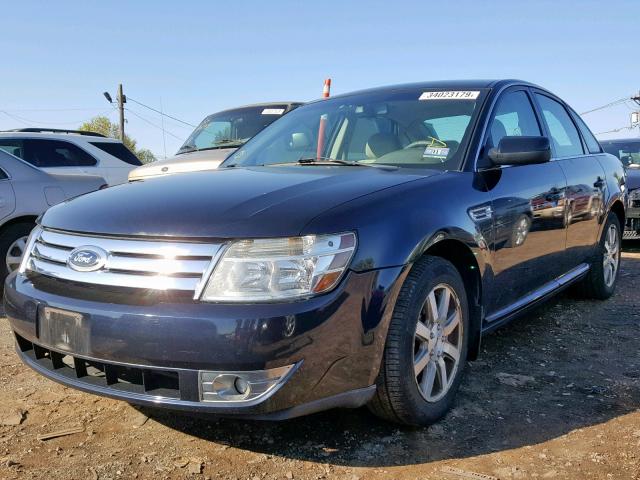 1FAHP24W18G182101 - 2008 FORD TAURUS SEL BLUE photo 2