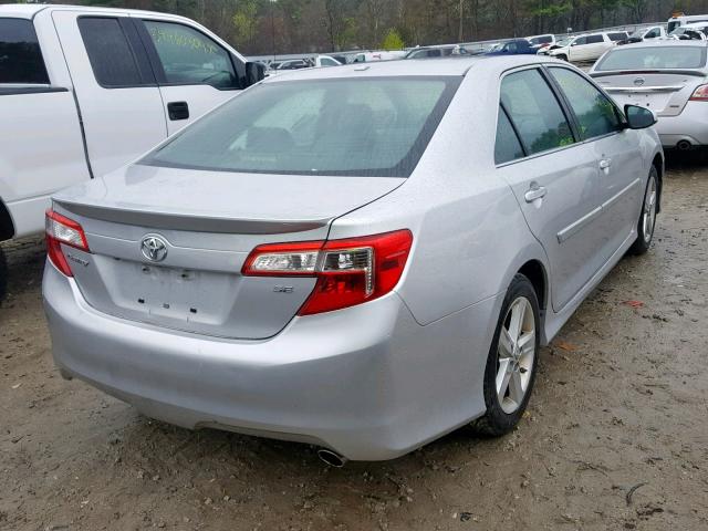 4T1BF1FK7DU702381 - 2013 TOYOTA CAMRY L GRAY photo 4