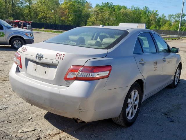 4T1BF3EK6AU047705 - 2010 TOYOTA CAMRY BASE SILVER photo 4