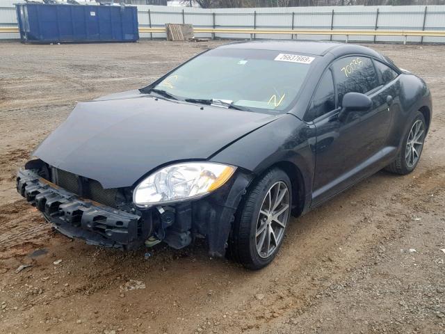 4A31K5DF1CE004234 - 2012 MITSUBISHI ECLIPSE GS BLACK photo 2