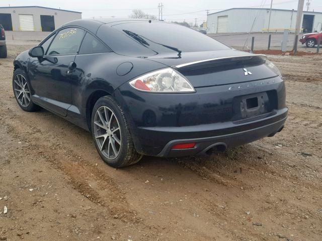 4A31K5DF1CE004234 - 2012 MITSUBISHI ECLIPSE GS BLACK photo 3