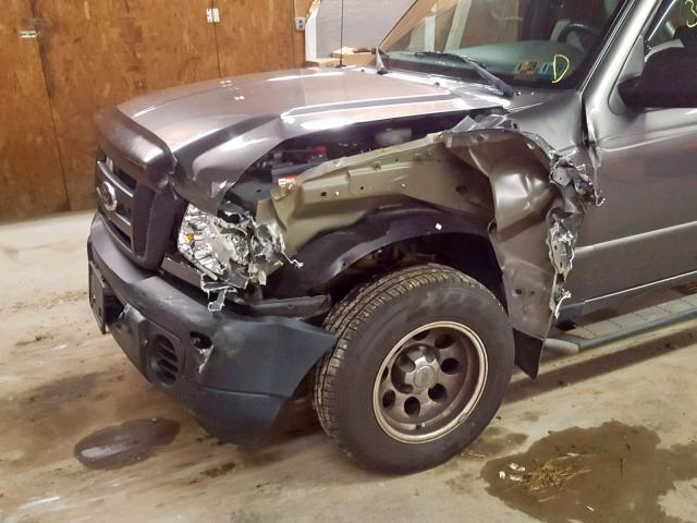 1FTYR10D98PA01782 - 2008 FORD RANGER GRAY photo 9