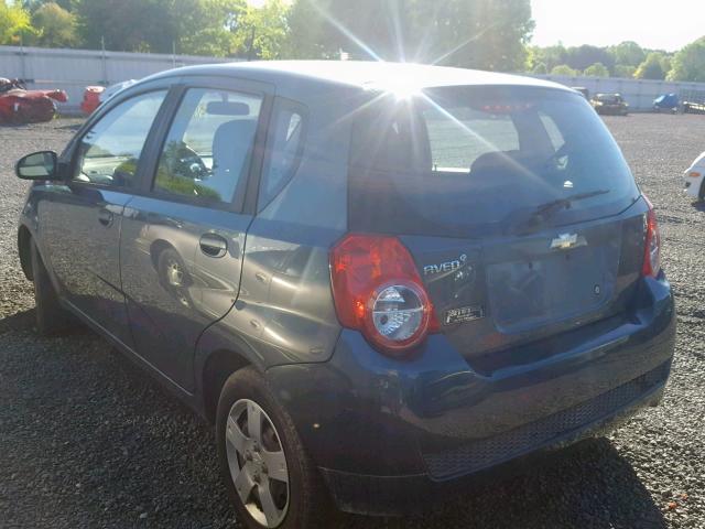 KL1TD6DE0AB094338 - 2010 CHEVROLET AVEO LS BLUE photo 3