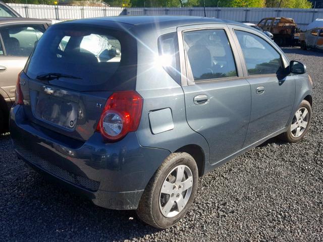 KL1TD6DE0AB094338 - 2010 CHEVROLET AVEO LS BLUE photo 4