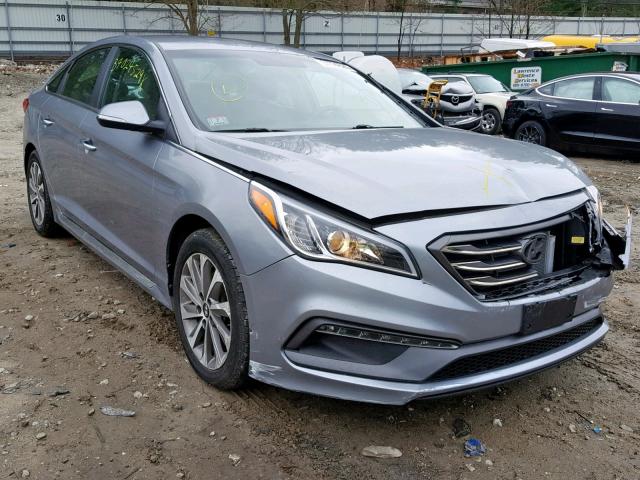 5NPE34AF5FH105815 - 2015 HYUNDAI SONATA SPO SILVER photo 1