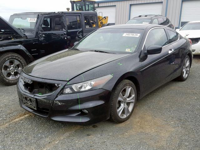 1HGCS2B86BA002288 - 2011 HONDA ACCORD EXL BLACK photo 2