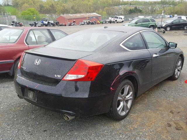 1HGCS2B86BA002288 - 2011 HONDA ACCORD EXL BLACK photo 4