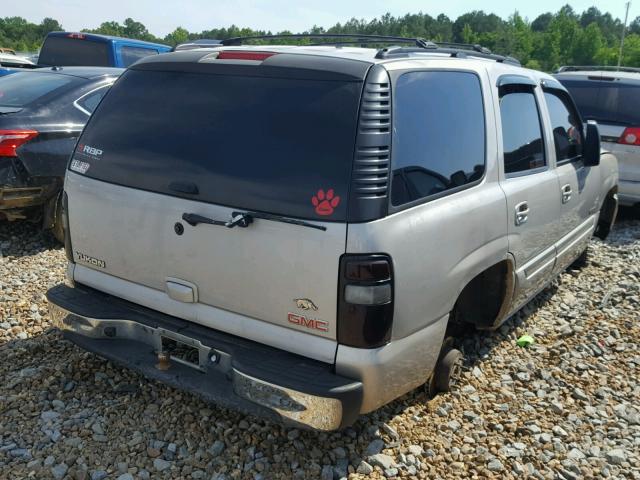 1GKEC13V15J265316 - 2005 GMC YUKON SILVER photo 4