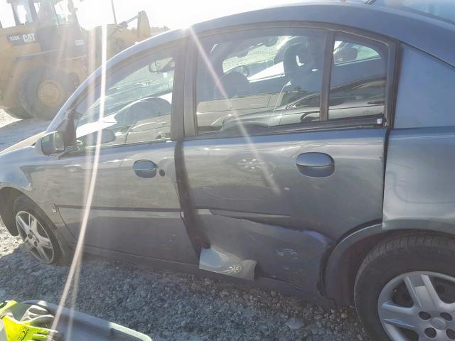 1G8AJ55F77Z188561 - 2007 SATURN ION LEVEL GRAY photo 9