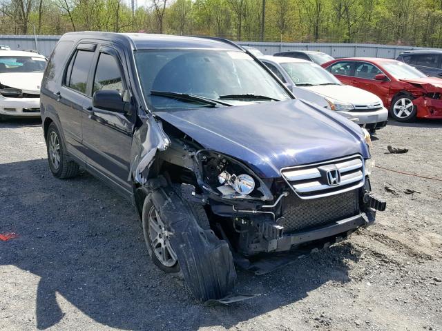 JHLRD78586C024528 - 2006 HONDA CR-V LX BLUE photo 1