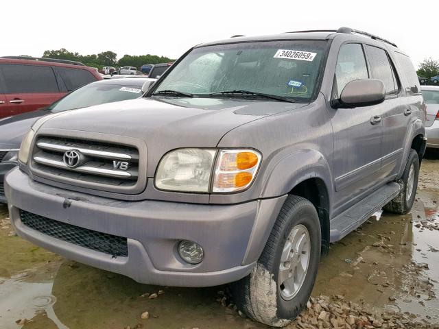 5TDBT48A21S042012 - 2001 TOYOTA SEQUOIA LI SILVER photo 2