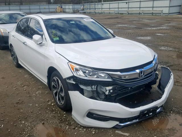 1HGCR3F86GA032541 - 2016 HONDA ACCORD EXL WHITE photo 1