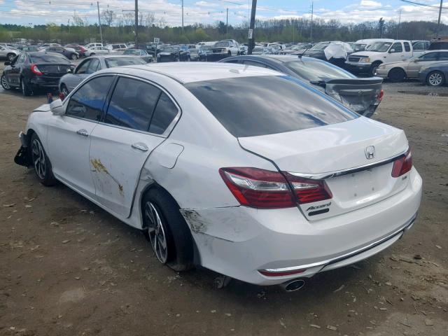 1HGCR3F86GA032541 - 2016 HONDA ACCORD EXL WHITE photo 3