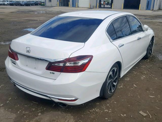 1HGCR3F86GA032541 - 2016 HONDA ACCORD EXL WHITE photo 4