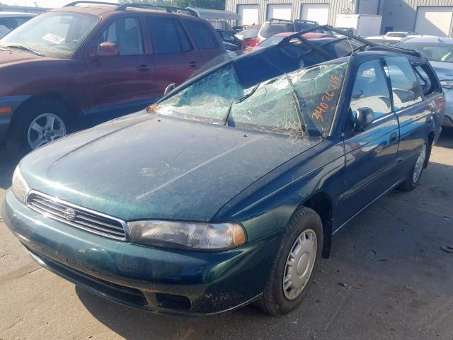 4S3BK6354S7314919 - 1995 SUBARU LEGACY L TURQUOISE photo 2