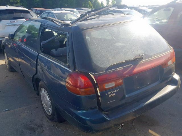 4S3BK6354S7314919 - 1995 SUBARU LEGACY L TURQUOISE photo 3