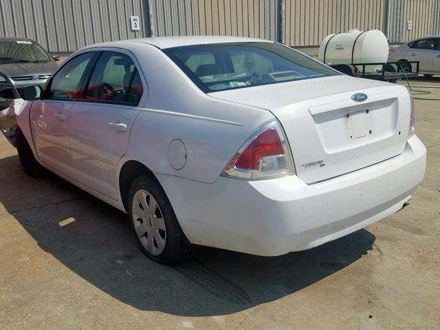 3FAFP06Z66R207289 - 2006 FORD FUSION S WHITE photo 3