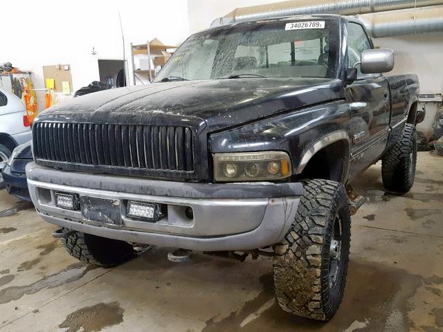 1B7KF26CXRS521989 - 1994 DODGE RAM 2500 BLACK photo 2