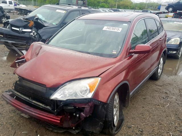 JHLRE48749C022468 - 2009 HONDA CR-V EXL MAROON photo 2