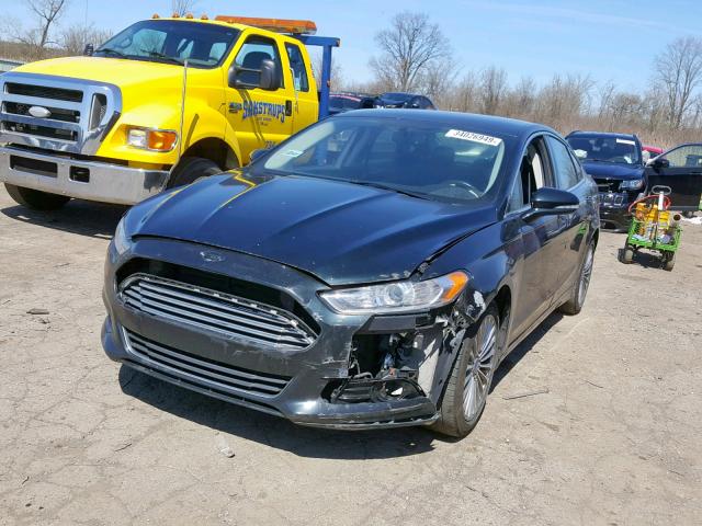 3FA6P0K94ER131477 - 2014 FORD FUSION TIT BLUE photo 2