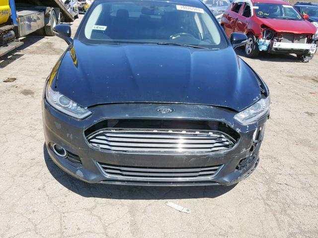 3FA6P0K94ER131477 - 2014 FORD FUSION TIT BLUE photo 7