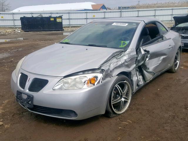 1G2ZH35NX74126444 - 2007 PONTIAC G6 GT SILVER photo 2