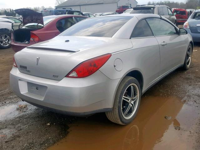 1G2ZH35NX74126444 - 2007 PONTIAC G6 GT SILVER photo 4