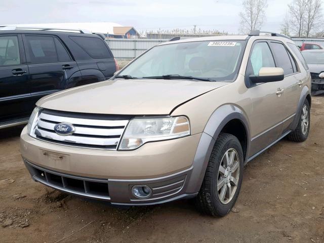 1FMDK02W18GA32323 - 2008 FORD TAURUS X S TAN photo 2