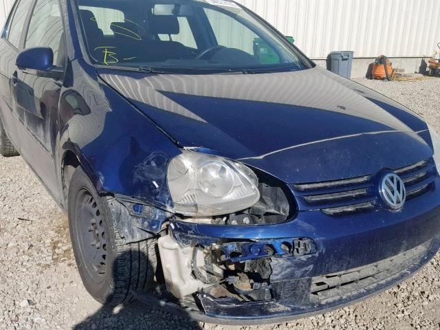 WVWCA71K18W229248 - 2008 VOLKSWAGEN RABBIT BLUE photo 9