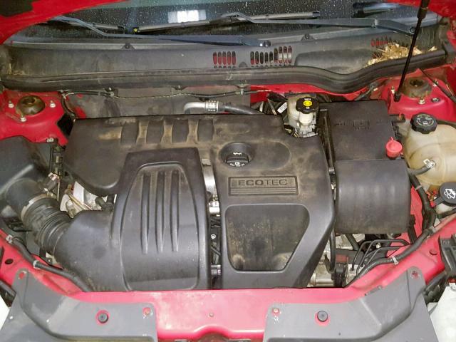 1G1AL15F077413450 - 2007 CHEVROLET COBALT LT RED photo 7