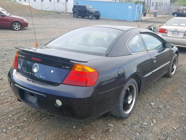 4C3AG52H72E025986 - 2002 CHRYSLER SEBRING LX BLACK photo 4