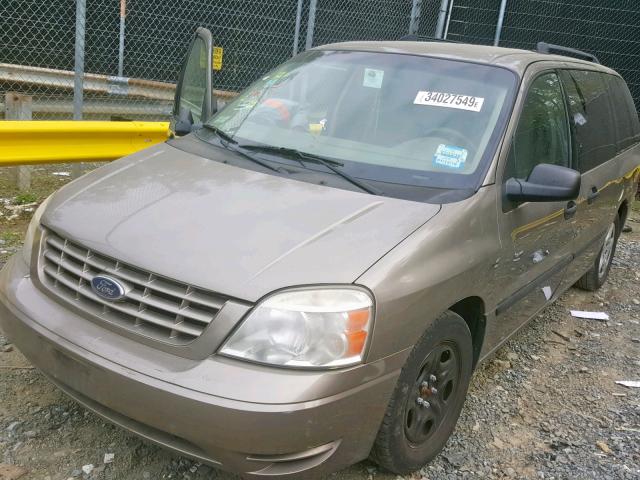 2FMZA51666BA21510 - 2006 FORD FREESTAR S BEIGE photo 2