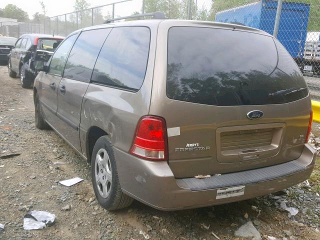 2FMZA51666BA21510 - 2006 FORD FREESTAR S BEIGE photo 3