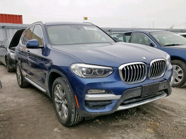 5UXTR9C50KLD93189 - 2019 BMW X3 XDRIVE3 BLUE photo 1