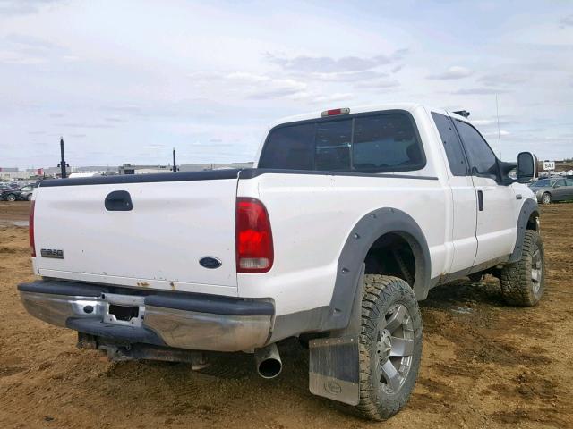 1FTWX31P25EB16572 - 2005 FORD F350 SRW S WHITE photo 4