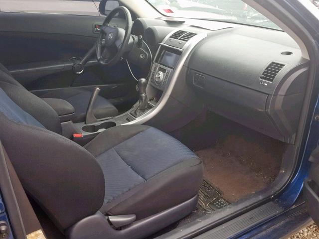 JTKDE177350058907 - 2005 TOYOTA SCION TC BLUE photo 5