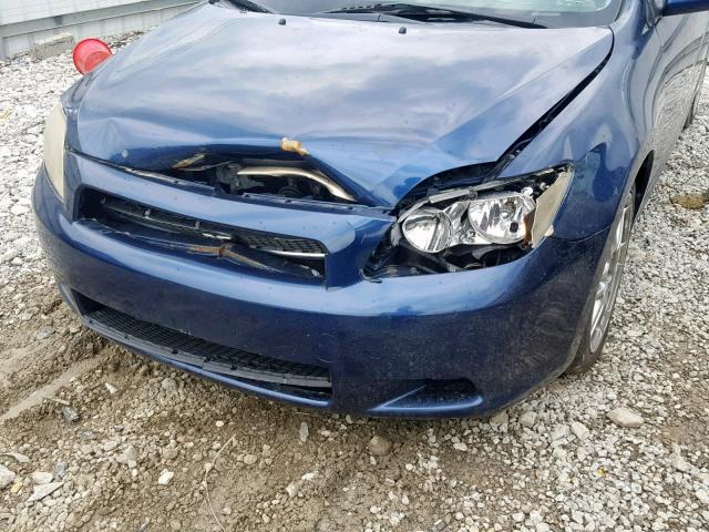 JTKDE177350058907 - 2005 TOYOTA SCION TC BLUE photo 9