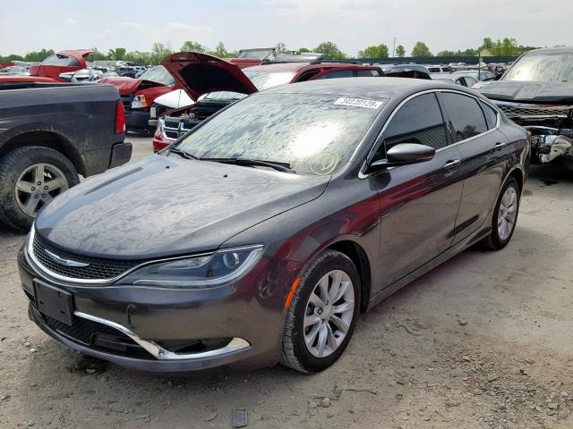 1C3CCCCBXFN704726 - 2015 CHRYSLER 200 C CHARCOAL photo 2