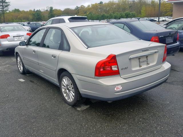 YV1TS92D841360266 - 2004 VOLVO S80 GRAY photo 3