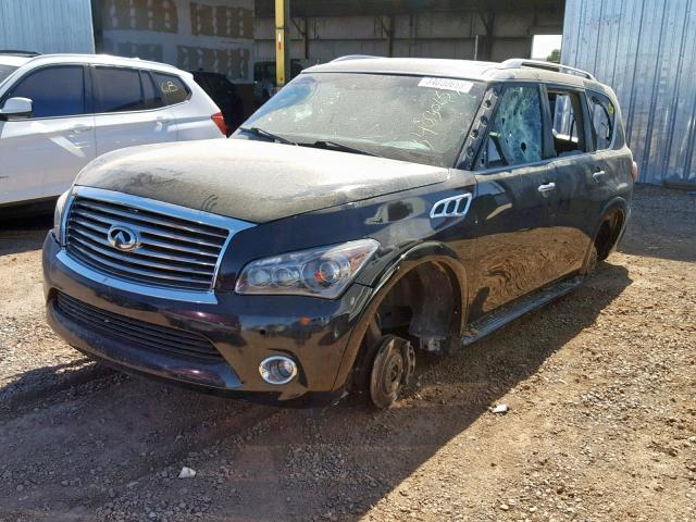 JN8AZ2NE5B9005434 - 2011 INFINITI QX56 BLACK photo 2