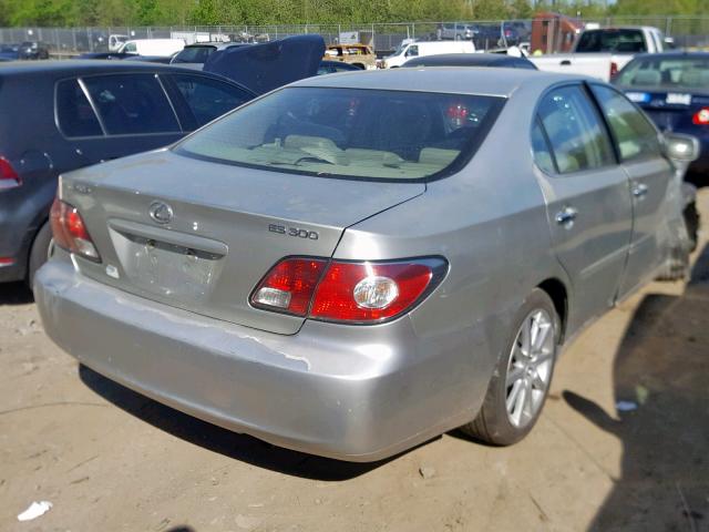 JTHBF30G525037099 - 2002 LEXUS ES 300 SILVER photo 4