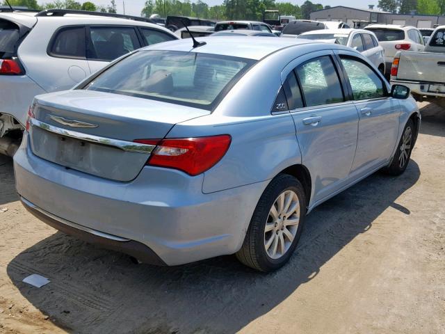 1C3CCBBB5DN597075 - 2013 CHRYSLER 200 TOURIN BLUE photo 4